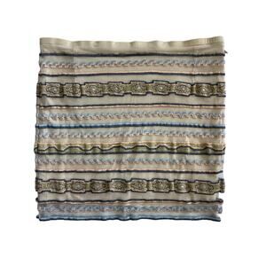 Chan Luu Short Mesh Hand Embroiderd Mini Skirt Size Medium